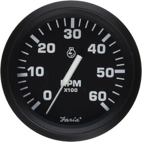 Faria Beede Faria 32804 Tachometer - 6000 RPM, Euro, Black