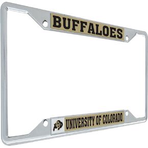 Desert Cactus University of Colorado Buffaloes Buffs Metal License Plate Frame for Front or Back of Car Officially Licensed (Mascot)