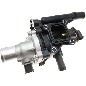 Engine Coolant Thermostat Housing with Sensor Gasket for 2011-2016 Chevrolet Cruze 2012-2017 Chevrolet Sonic 2013-2017 Chevrolet Trax Replaces 25192228