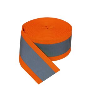 TCCFCCT High Visibility Reflective Tape Strip, 2'' x 66ft Sew On Reflective Tape for Clothing, School Bags and Raincoats, DIY Personalized Security Decoration, 2cm Reflective Width, Orange