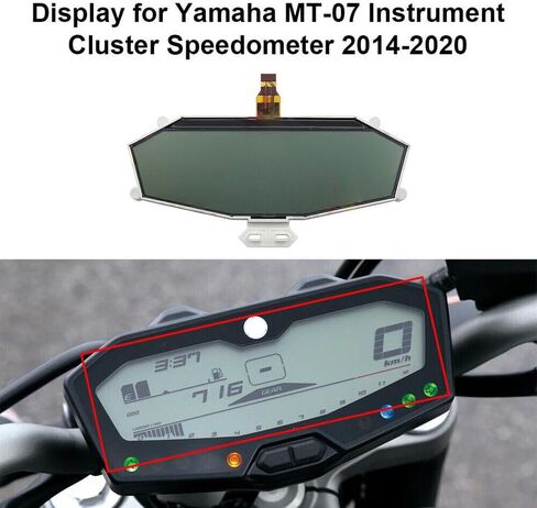 أداة العنقودية عداد السرعة شاشة الكريستال السائل لياماها MT-07 MT07 FZ07 التتبع 700 2014-2020 COG-VLTW2009-03 in Kuwait