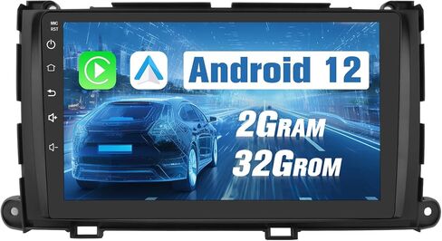 أندرويد 12 راديو السيارة ستيريو لتويوتا سيينا 2011-2014 CarPlay Andriod Auto 2G + 32G مع SWC WiFi GPS Navigation DSP Bluetooth FM in Saudi Arabia