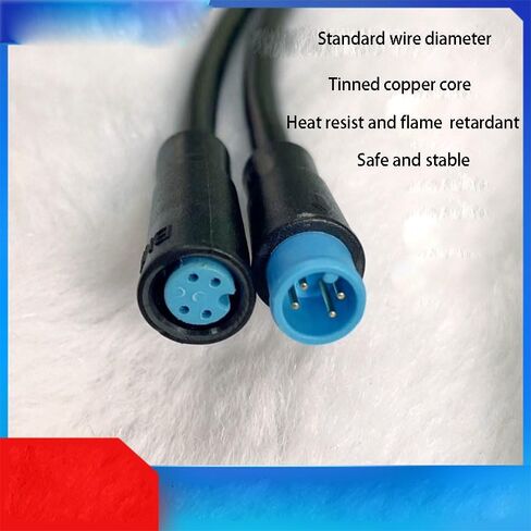 Julet 4Pin 3pin 2pin Male Female Waterproof Cable Electric Bike Extension Cable Connector in Saudi Arabia