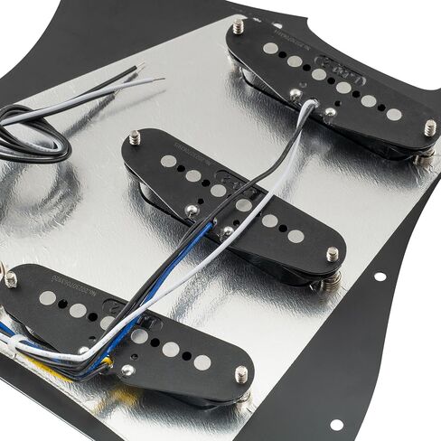Musiclily Pro SE Pre-wired SSS Guitar Loaded Pickguard with Staggered Alnico 5 Single Coil Pickups for Strat ST Style Electric Guitar, 4Ply Tortoise Shell in Saudi Arabia