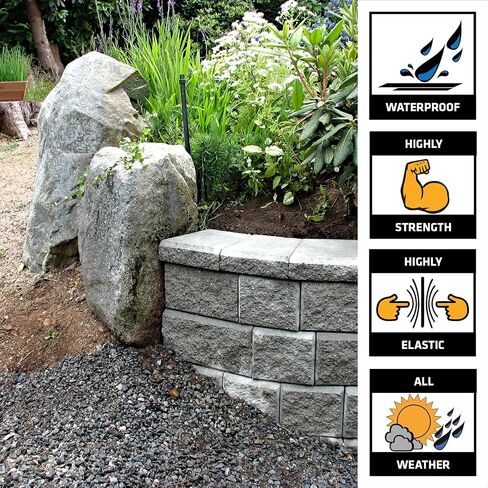 Sika Sikabond - Hardscape Adhesive - Gray - Durable and Flexible Outdoor Adhesive - for Landscape Projects - Exterior use - 10.1 fl oz in Saudi Arabia