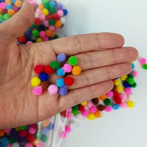 2500 قطعة من الكرات الصغيرة للحرف اليدوية، 6 مم بألوان متنوعة زاهية وجريئة، الكريات للفنون والحرف اليدوية in Kuwait