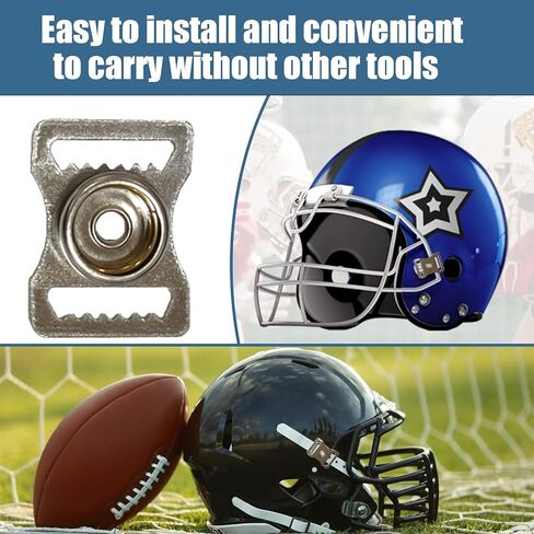 50 قطعة من الخوذات الرياضية، إبزيم حزام الذقن، طقم إصلاح خوذة كرة القدم لرياضة البيسبول والهوكي وكرة القدم in Kuwait