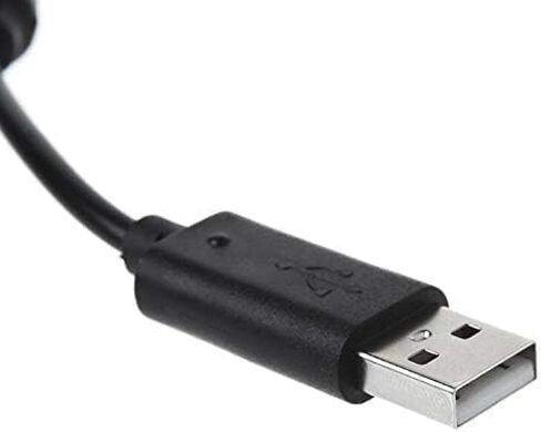 2 قطعة أسود USB الانفصالية PC تمديد كابل الحبل محول محول ل Xbox 360 وحدة تحكم سلكية غمبد ، USB كابل الانفصال الملحقات in Saudi Arabia