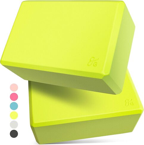 مكعبات اليوغا الفاخرة من Greater Goods لليوجا أو البيلاتس أو التأمل، (عبوة من قطعتين) in Kuwait