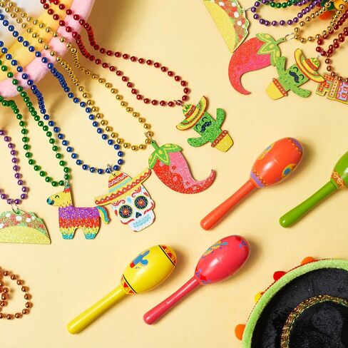 JOYIN 36 PCS Cinco de Mayo Beaded Necklaces for Party Decorations, Fiesta Beaded Necklace for Mexican Themed Bachelorette Party Favors, Photo Props Carnivals Event Decorations in Saudi Arabia