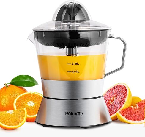 عصارة حمضيات كهربائية، عصارة ليمون مع ستانلس ستيل 1 لتر، عصارة برتقال بمحرك قوي وهادئ 40 وات، تحكم في اللب، عصارة للجريب فروت والليمون والبرتقال والليمون in Kuwait