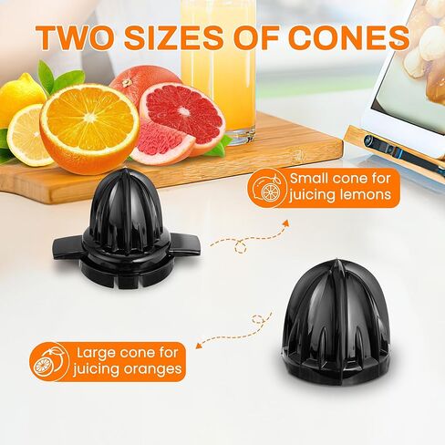 عصارة حمضيات كهربائية، عصارة ليمون مع ستانلس ستيل 1 لتر، عصارة برتقال بمحرك قوي وهادئ 40 وات، تحكم في اللب، عصارة للجريب فروت والليمون والبرتقال والليمون in Kuwait