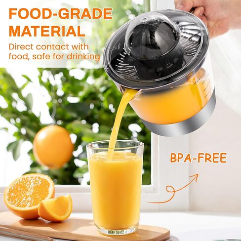 عصارة حمضيات كهربائية، عصارة ليمون مع ستانلس ستيل 1 لتر، عصارة برتقال بمحرك قوي وهادئ 40 وات، تحكم في اللب، عصارة للجريب فروت والليمون والبرتقال والليمون in Kuwait