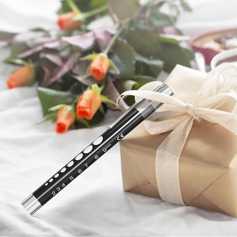 أضواء القلم CAVN للممرضات، 3 عبوات من المصابيح الطبية القابلة لإعادة الاستخدام مع مقياس الحدقة لطلاب التمريض، ضوء أبيض، أسود/أبيض/ذهبي وردي in Kuwait