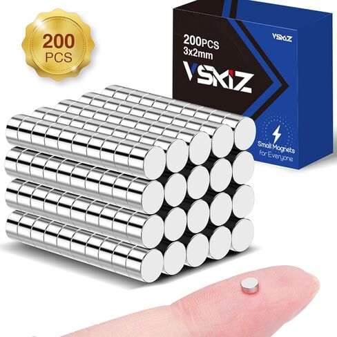 500 قطعة مغناطيس صغيرة، 5 × 1 مم مغناطيس صغير مغناطيس أرضي نادر، مغناطيس قرص نيوديميوم صغير للثلاجة، مغناطيس صغير متين للحرف اليدوية، DIY، المطبخ، السبورة البيضاء، المكتب، لوح المسح الجاف in Kuwait