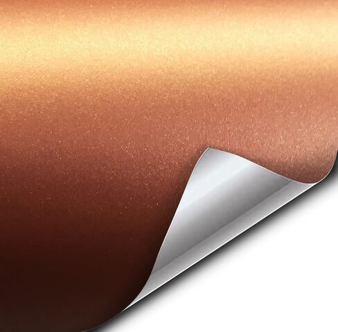 VViViD+ Matte Metallic Copper Rust (Ghost) Vinyl Wrap Roll (1ft x 5ft) in Saudi Arabia