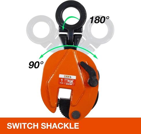 Vertical Plate Clamp 4400Lb, 2Ton Plate Lifting Clamps Jaw Opening up to 1.3 inch Heavy Duty Lifting Clamps for Lifting and Transporting (4400lb 2t) in Saudi Arabia