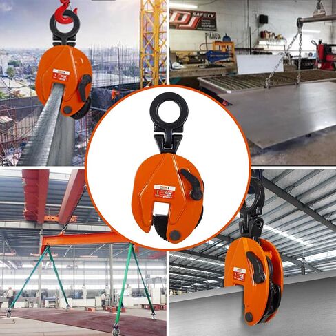Vertical Plate Clamp 4400Lb, 2Ton Plate Lifting Clamps Jaw Opening up to 1.3 inch Heavy Duty Lifting Clamps for Lifting and Transporting (4400lb 2t) in Saudi Arabia