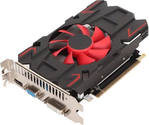 بطاقة رسومات VBESTLIFE HD7670 سعة 4 جيجابايت، DDR5، 128 بت، PCI Express 2.0 16X، 650/1800 ميجاهرتز، 2560x1600، بطاقة فيديو ألعاب الكمبيوتر المكتبي مع منافذ HDMI وDVI وVGA (HD7670 4GB DDR5) in Saudi Arabia