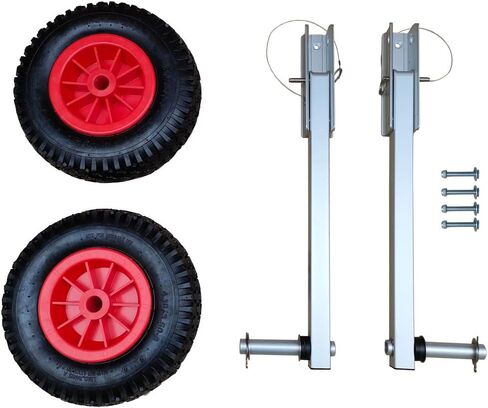 مجموعة عجلات إطلاق القوارب/عجلات إطلاق القوارب من Brocraft للقوارب القابلة للنفخ والقوارب المصنوعة من الألومنيوم، مع إطار هوائي مقاس 12 بوصة in Saudi Arabia