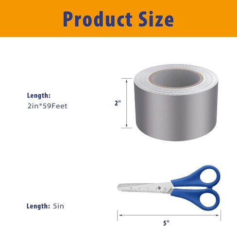 Faraday Tape Double Conductive Cloth Tape, with Conductive Adhesive for, Grounding, EMI Shielding, Wire Harness, Cable Interference Blocking (1in x 59 Feet+2in x 59 Feet) in Saudi Arabia