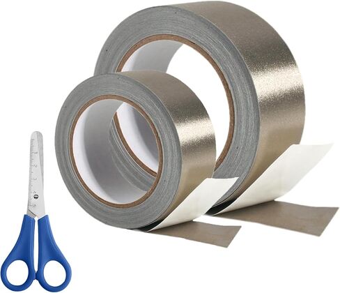 Faraday Tape Double Conductive Cloth Tape, with Conductive Adhesive for, Grounding, EMI Shielding, Wire Harness, Cable Interference Blocking (1in x 59 Feet+2in x 59 Feet) in Saudi Arabia