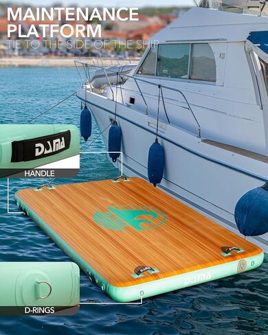 DAMA Inflatable Floating Dock Platform, Floating Docks for Lakes, Inflatable rafts Floating mat for Adults in Kuwait