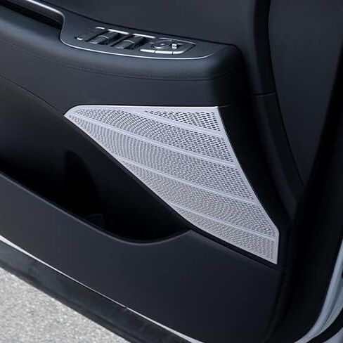 أغطية تزيين مكبرات الصوت للباب الأمامي من الفولاذ المقاوم للصدأ متوافقة مع ملحقات Hyundai Palisade in Kuwait