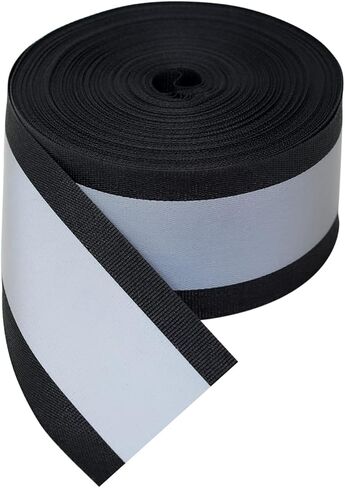 شريط شريط عاكس TCCFCCT عالي الوضوح، 2 بوصة × 66 قدم مخيط على شريط عاكس للملابس والحقائب المدرسية ومعاطف المطر، ديكور أمان شخصي DIY، عرض عاكس 2 سم، أخضر in Kuwait