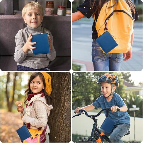 GEAoffice Mini Card Binder 1-Pocket, Super Lightweight Small Collectible Trading Card Albums for 80 Cards, Top Loading Zipper Binder for TCG, MTG, Yugioh, Gifts for Girls, Blue in Saudi Arabia