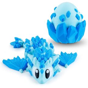 التنين ثلاثي الأبعاد المطبوع مع البيض ، والهدايا الباردة ، والهدايا الممتعة ، ولعب تململ للبالغين المراهقين المراهقين ديكور ديكور سلة عيد الفصح ، والأزرق in Kuwait