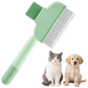 2 PCS Cat Comb Dog Comb Tool, 1 PCS Pet Hair Removal Gloves Brush, Reusable Pet Cat Dog Hair Removal Grooming Gloves Brush Tool (2PCS+1PCS) in Saudi Arabia