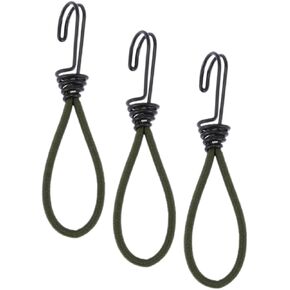 Hanabass 3pcs السنانير الحبل المرن لخيمة الدبوس متينة التثبيت لمستلزمات التخييم مقاومة للطقس سهلة الاستخدام متعدد الاستخدامات للأنشطة في الهواء الطلق in Kuwait