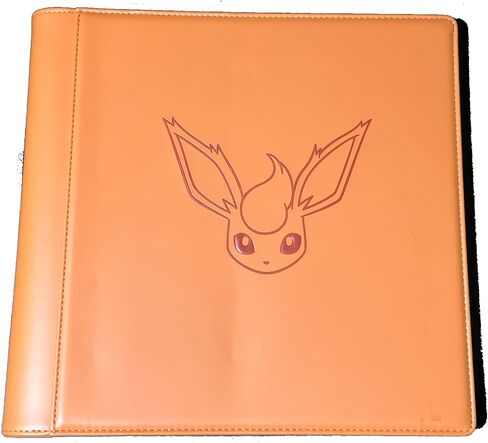Official Pokemon 12 Pocket Binder – Flareon – Chinese Eevee Gift Box Exclusive – Made in Japan – Can Hold 480 Cards in Saudi Arabia
