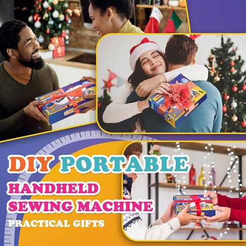 Handheld Sewing Machine - Portable Mini Sewing Machines for Beginners, Quick Stitching with Accessory Kit, Electric Sewing Machine for DIY Projects at Home or Travel in Saudi Arabia