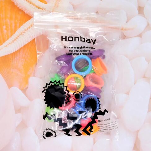 HONBAY 28pcs مقص السيليكون الناعم حلقات أصابع الاصبعات إدراج إدراج القص الإبهام الإبهام حلقة أصابع الدائري محافظات مقص لمقصات الشعر الحلاق مقص الكلب Cat Cat Pet Hairs Shears in Saudi Arabia