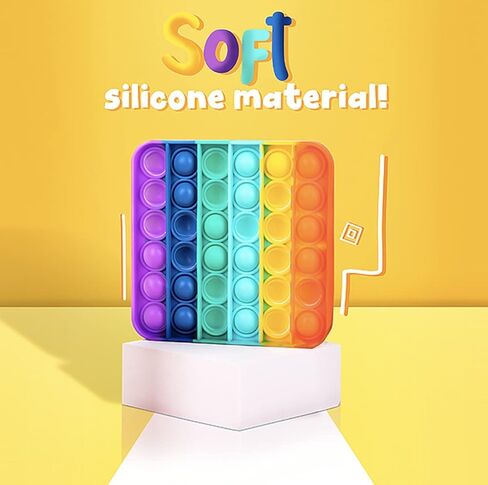 All-New Totti Pop Fidget Toy 2 Pack Set Satisfying Big Push Pop Bubble Fidget Sensory Toy Stress and Anxiety Relief Novelty Gift for Both Kids & Adults in Saudi Arabia