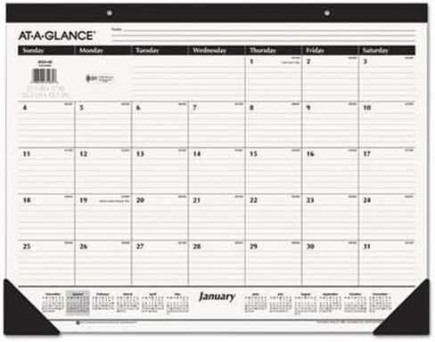 AT-A-GLANCE DESK DESK PAD ، 22 × 17 بوصة ، أبيض ، 2014 (SK24-00) in Saudi Arabia