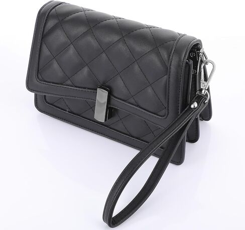 Wristlet Strap PU Leather Hand Wrist Strap Lanyard Black Purse Chain Hand Strap Replacement in Saudi Arabia