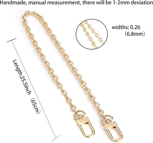 Purse Chain Strap Crossbody Gold Chain Shoulder Bag Replacement Strap in Saudi Arabia