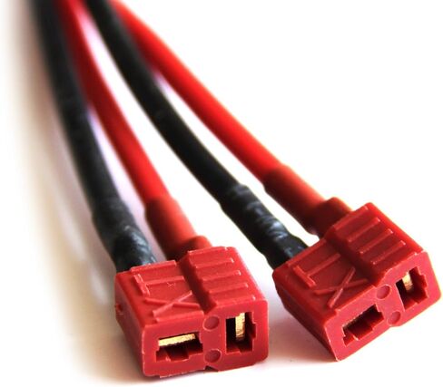 T Plug Male to 2 T Plug Female Parallel Battery Connector Cable for RC Multicopter Quadcopter (120mm) in Saudi Arabia