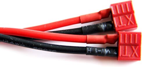 T Plug Male to 2 T Plug Female Parallel Battery Connector Cable for RC Multicopter Quadcopter (120mm) in Saudi Arabia