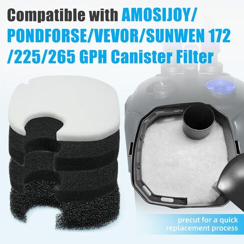 Aquaneat 16 PCS Plats Canister Facts متوافقة مع Amosijoy/Pondfors in Saudi Arabia