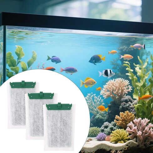 16pcs Medium Replacement Filter Cartridges Compatible with Tetra Whisper Bio-Bag, Fish Tank Parts Accessories for 10i IQ10 PF10 ReptoFilter, 5-10 Gallon Aquarium Filter Cartridges in Saudi Arabia