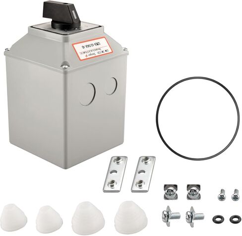 Universal Rotary Changeover Switch SZW26-63/D404.4D 660V 63A ON-OFF-ON 3 Position 4 Phase 4NO+4NC 16 Terminals CE with Master Switch Exterior Box LW28-63/4 in Saudi Arabia