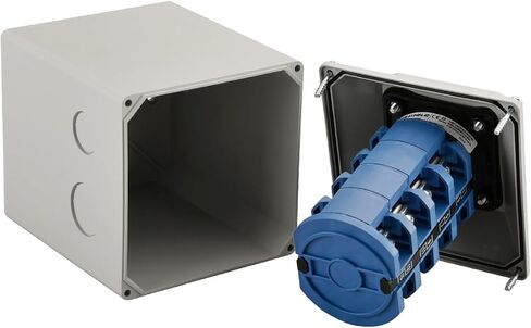 Universal Rotary Changeover Switch SZW26-63/D404.4D 660V 63A ON-OFF-ON 3 Position 4 Phase 4NO+4NC 16 Terminals CE with Master Switch Exterior Box LW28-63/4 in Saudi Arabia