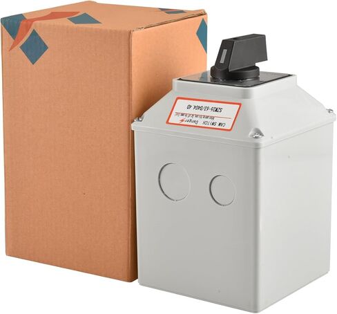 Universal Rotary Changeover Switch SZW26-63/D404.4D 660V 63A ON-OFF-ON 3 Position 4 Phase 4NO+4NC 16 Terminals CE with Master Switch Exterior Box LW28-63/4 in Saudi Arabia