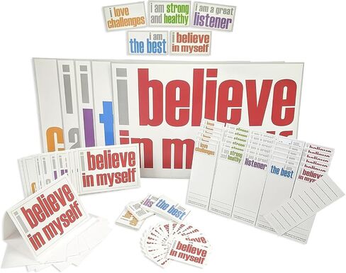 Inspired Minds Positivity Ultra Booster Set, Posters, Magnets, Notes, Page Keepers, Note Cards, 150 Pieces in Saudi Arabia