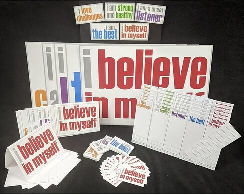 Inspired Minds Positivity Ultra Booster Set, Posters, Magnets, Notes, Page Keepers, Note Cards, 150 Pieces in Saudi Arabia
