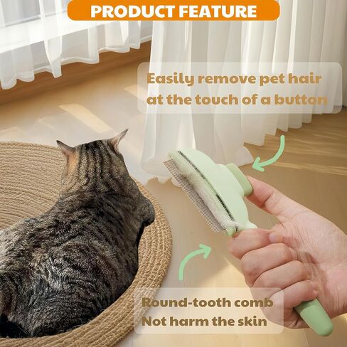 2 PCS Cat Comb Dog Comb Tool, 1 PCS Pet Hair Removal Gloves Brush, Reusable Pet Cat Dog Hair Removal Grooming Gloves Brush Tool (2PCS+1PCS) in Saudi Arabia